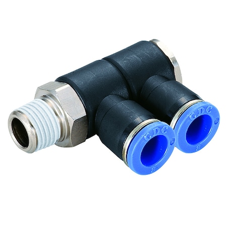 Technifit Fitting, PTC, Double Male Banjo, 8mm x 1/4" Male BSPT (R) PHL08-02(2)